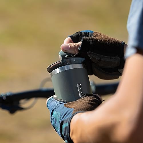 WACACO Octaroma Classico Vacuum Insulated Coffee Mug, Double-wall Stainless Steel Travel Tumbler With Drinking Lid, 6 fl oz (180ml), Carmine Red