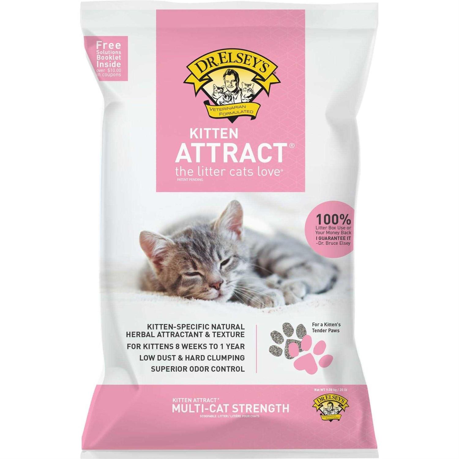 Dr. Elsey's Kitten Attract Clumping Clay Cat Litter - Pet Supplies online store