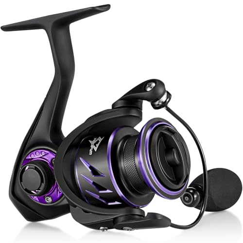 Piscifun Viper X Spinning Reels, Carbon Fiber 33LBs Max Drag, 10+1 Shielded BB, Saltwater Freshwater Spinning Fishing Reel, 5.2:1/6.2:1, 500, 1000, 2000, 3000, 4000, 5000 Series