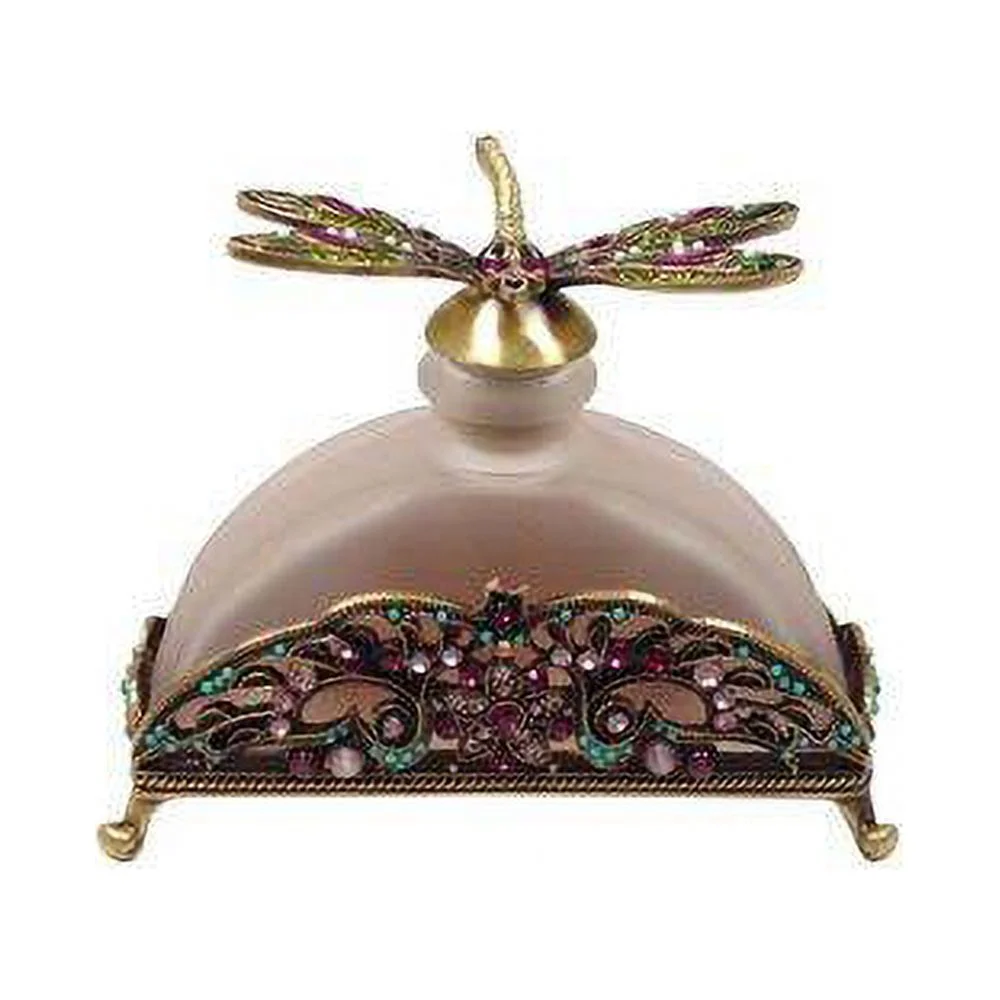 Dragon Fly Perfume Bottle Torquoise and Gems Lavender