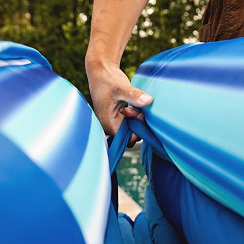 Big Joe Kona Hammock No Inflation Needed Pool Lounger with Headrest, Quick Draining Fabric, 4 feet Big