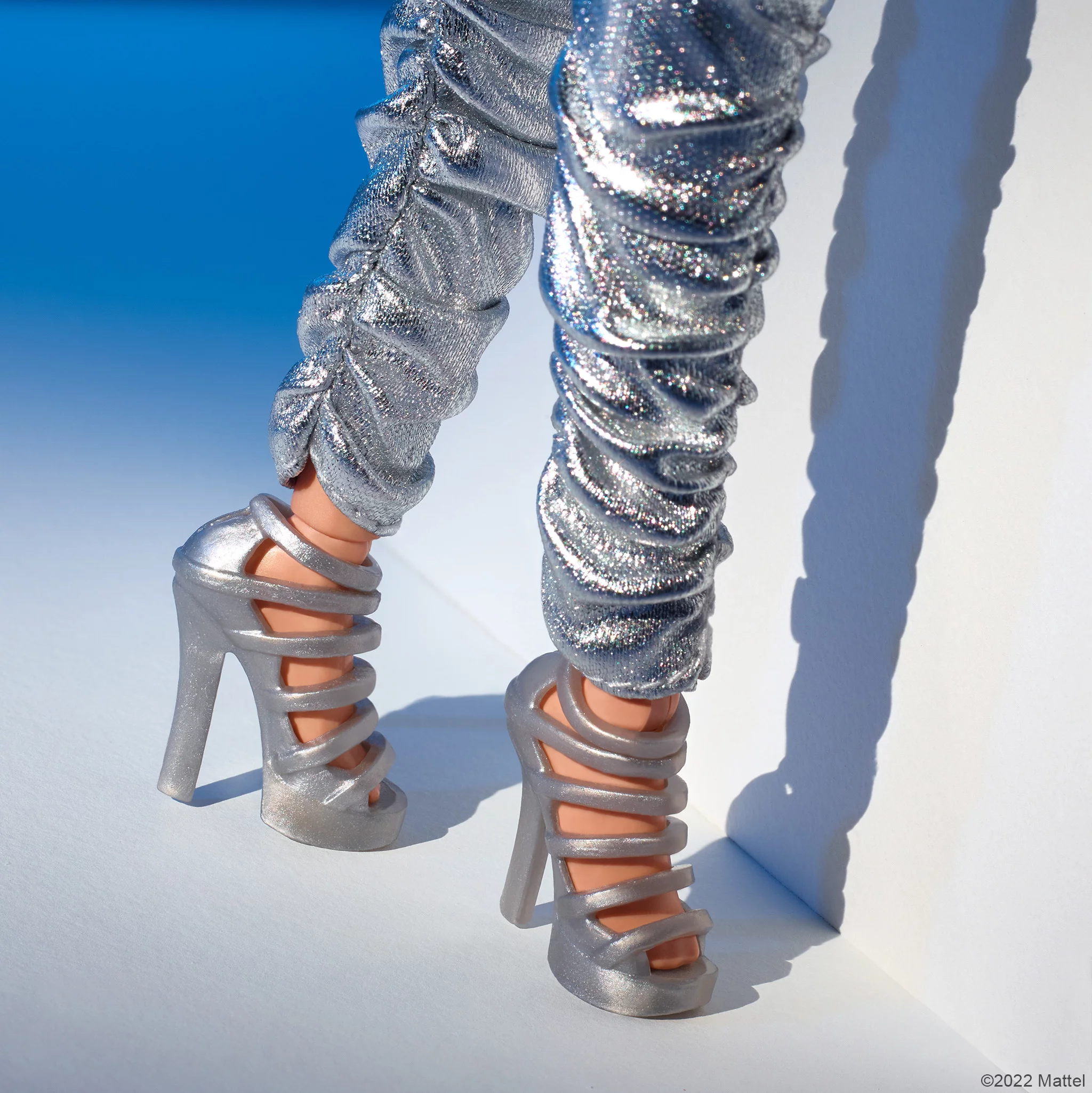 Barbie Looks Collectible Fashion Doll, Posable with Curly Red Hair & Metallic Jumpsuit