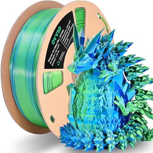 OVV3D Wood 3D Printer Filament Bundle - Wood PLA Filament 1.75mm, 200g x 4 Pack (Walnut, Oak, Cherry, Teak)