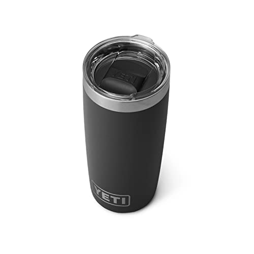 YETI Rambler 10 oz Tumbler, Stainless Steel, Vacuum Insulated with MagSlider Lid, Firefly Yellow