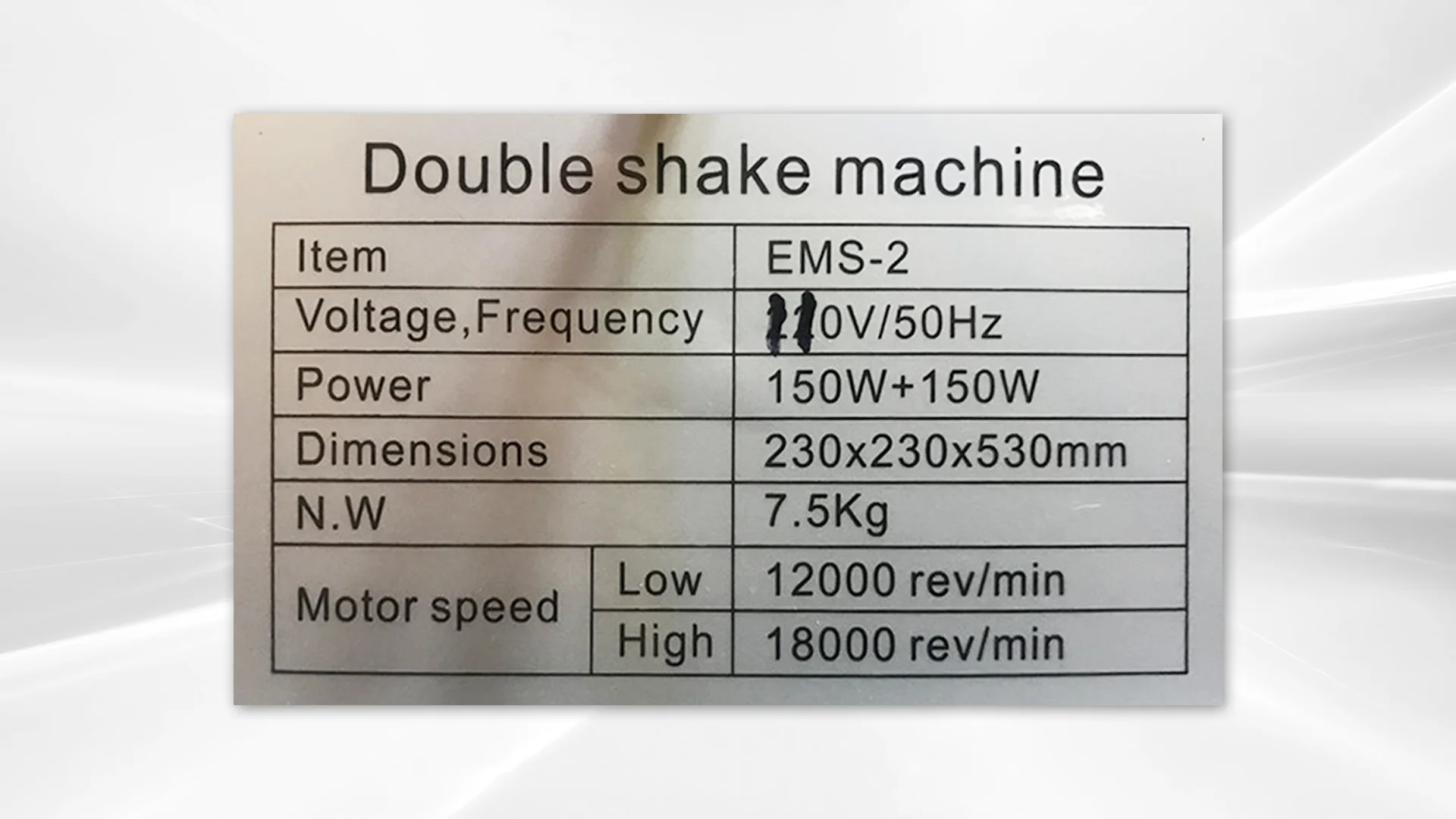 Commercial Stainless Steel Milk Shake Machine Double Head Drink Mixer EMS-2 110V