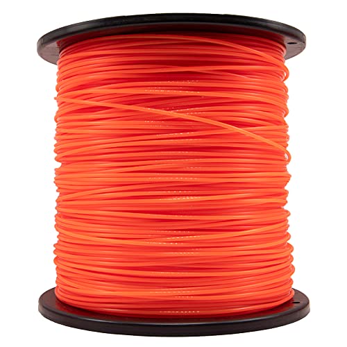 KAKO 065 Trimmer Line Round Weed Eater Line .065 Weed Wacker String .065-Inch-by-3000-ft-5lb Commercial Grade Round String Trimmer Line, Weed Eater String .065 Fits Most String Trimmer(Orange)