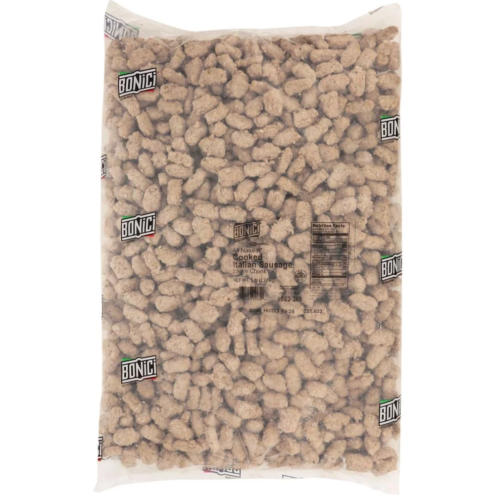 Tyson Bonici Large Italian Sausage Pizza Topping, 5 Pound -- 2 per Case.