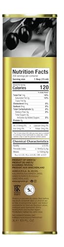 Iliada Kalamata PDO Extra Virgin Olive Oil, 3Lt | Multi-Awarded | Single Region 100% Greek | Monovarietal Koroneiki | Cold Press | Polyphenol Rich | Chef's Favorite