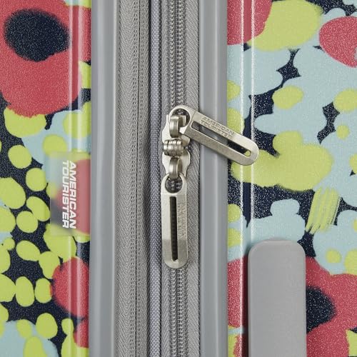 American Tourister Moonlight Hardside Expandable Luggage with Spinner Wheels, Blue Terazzo, 2-Piece Set (20/28)