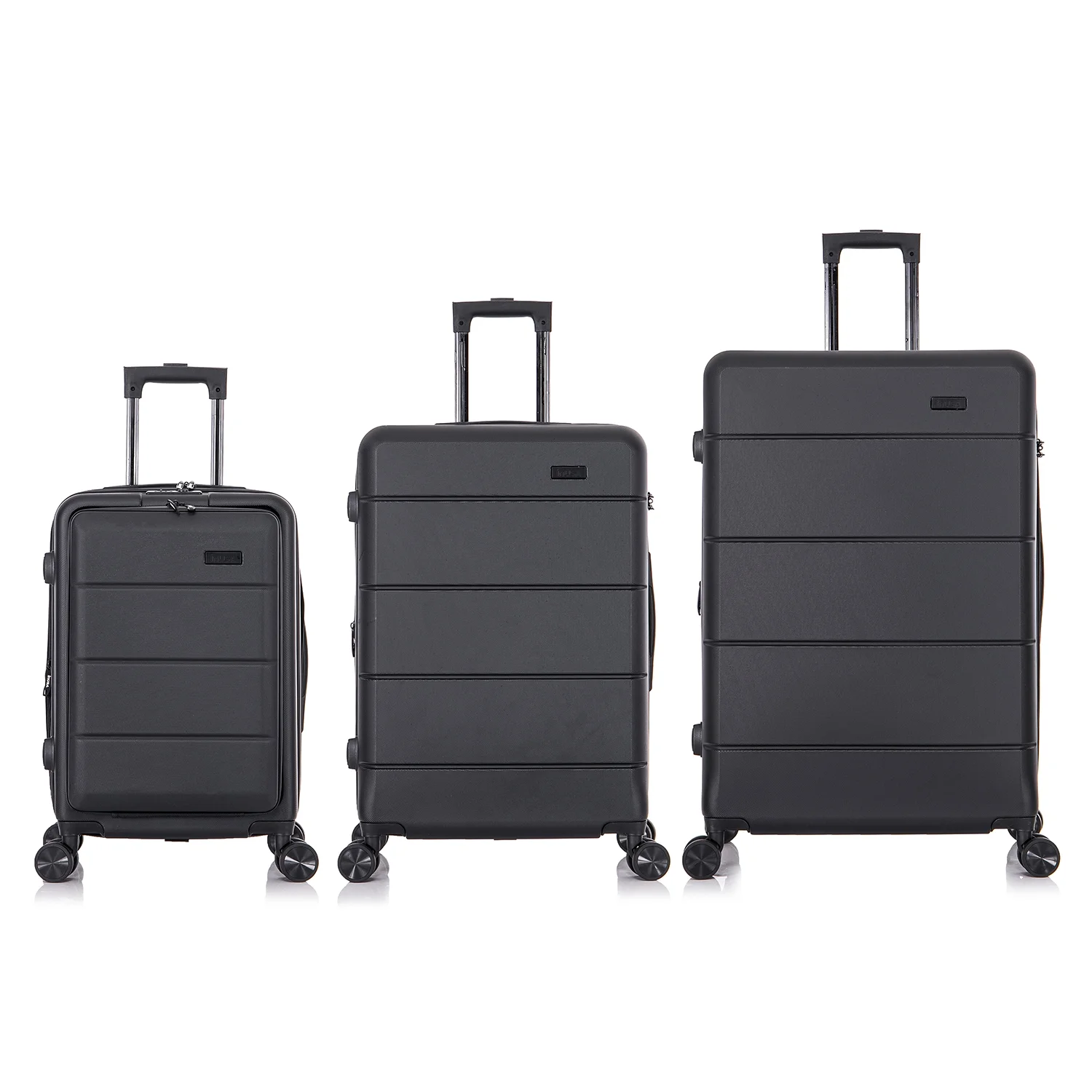 InUSA Elysian 3-Piece Hardside Luggage Sets with Spinner Wheels, Handle, Trolley, (20
