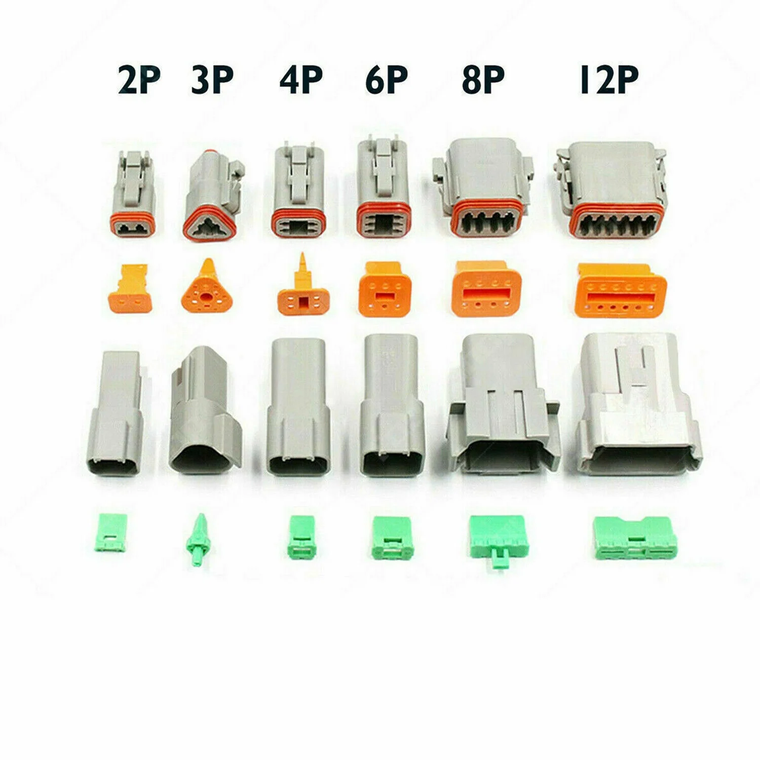 ELECTRAPICK 438pcs DT Connector Plug Kit, 2 3 4 6 8 Pin Automotive Electrical Connectors with Crimp Tool