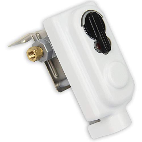 Flame King (KT12ACR-2a) 2-Stage Auto Changeover LP Propane Gas Regulator With Two 12 Inch Pigtails For RVs, Vans, Trailers