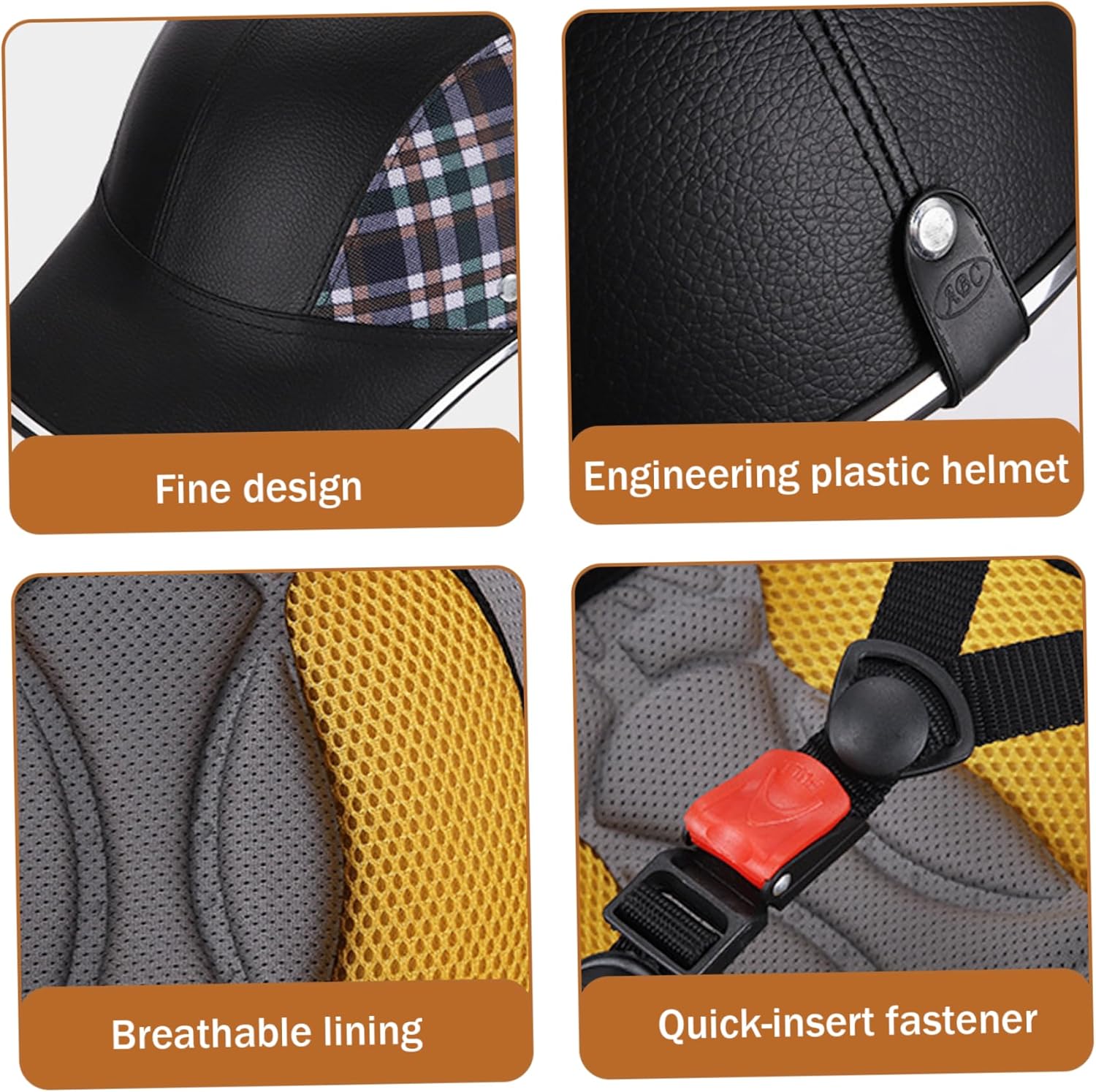 Helmet for Adults ABS Helmet Adjustable Safe Helmet Breathable and Lightweight Cycling Helmet Average Size Adult Bike Helmet for Summer Bike Riding, Cycling, Skiing, Baseball, Skating