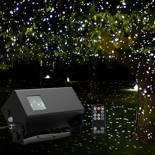 AIRIVO Outdoor Laser Lights Projector, 5 Color Motion Firefly Lights Star Show Projection Light, Christmas Projector Light with Remote Control for Holidays Halloween Decoration Home, Garden, Patio