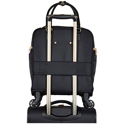 Kenneth Cole REACTION Chelsea Chevron Quilted Luggage, Black, 24-Inch Checked