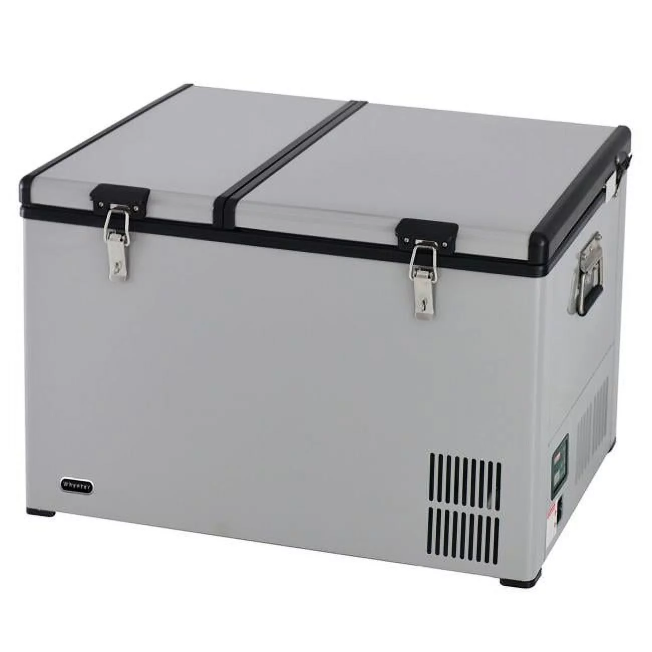 90 qz Dual Zone Portable Fridge & Freezer with 12V Option & Wheels