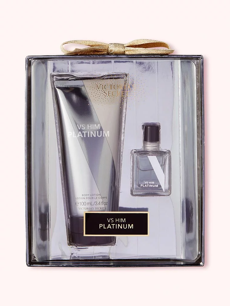 Victoria's Secret VS HIM (Platinum) Lotion & EDP Mini Gift Duo
