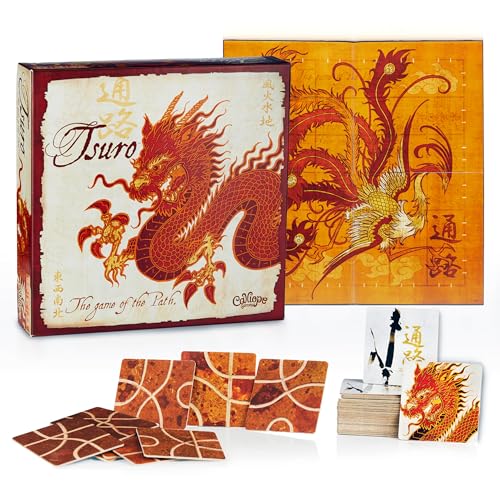Calliope Tsuro - The Game of The Path - A Family Strategy Board Game For Adults and Kids 2-8 Players Ages 8 & Up
