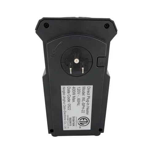 Warm-Living 400W Personal Digital Programmable Plugin Heater With Remote, Black