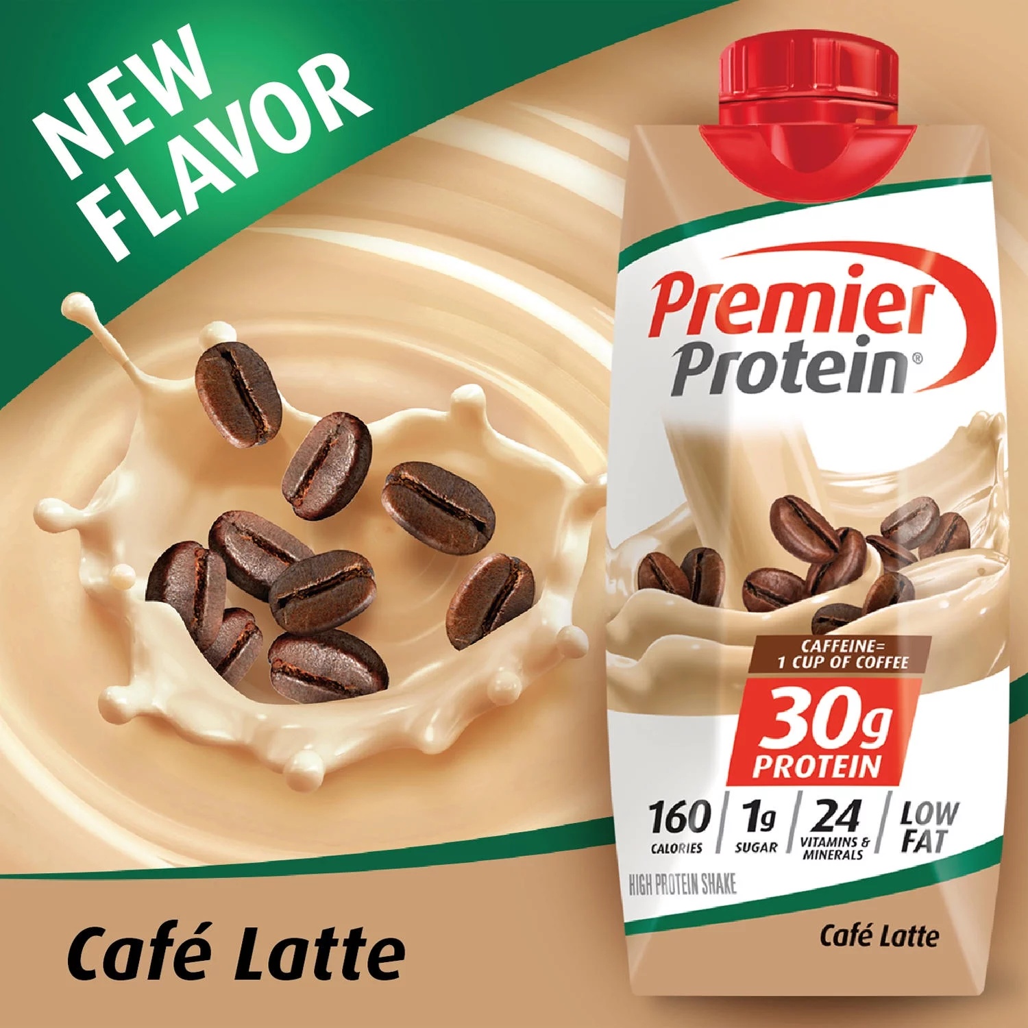 Premier Protein 30g High Protein Shake, Café Latte (11 fl. oz., 15 pk.)