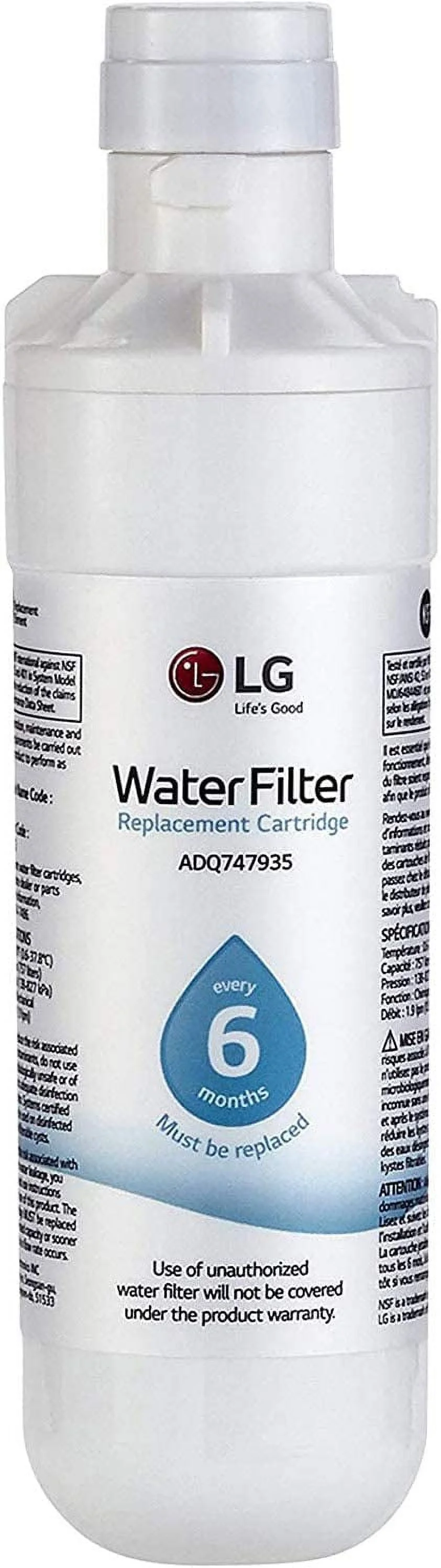 2 Count LT1000P Water Ice Filter l g LT1000P Replacement 6-Month / 200 Gallon Refrigerator Water Filter, White