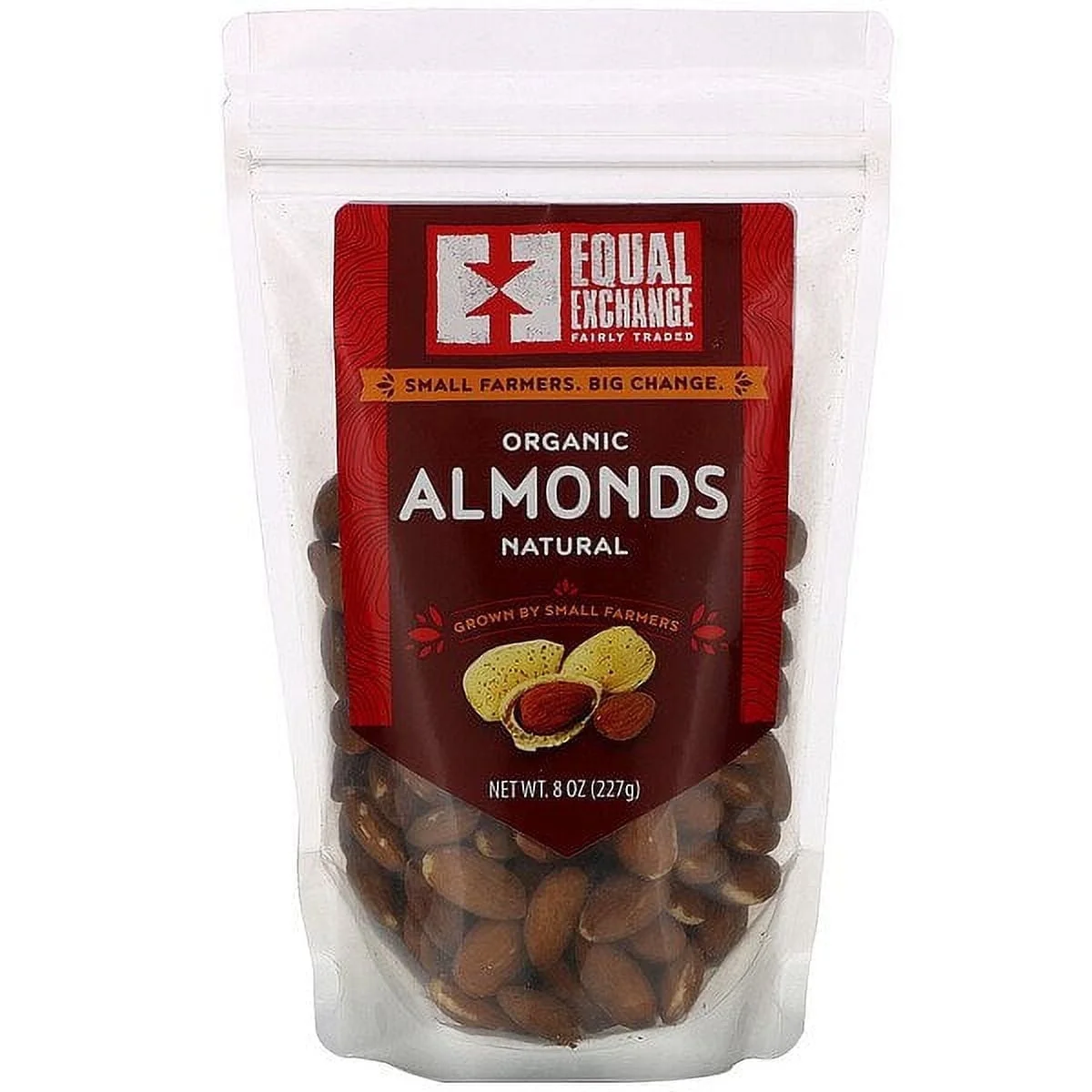 Equal Exchange, Organic Natural Almonds, 8 oz Pack of 2