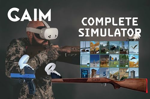 GAIM Complete Virtual Reality Simulator | Hunting and Sport Shooting | Laminate Stock Edition