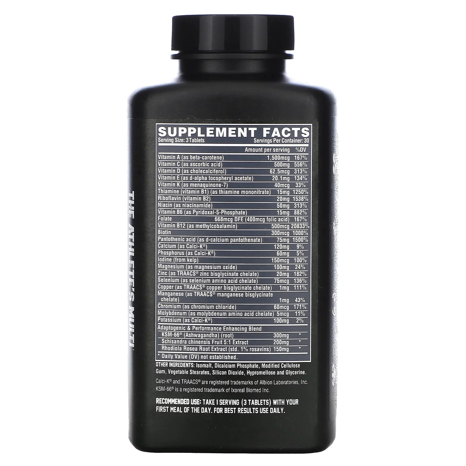 Nutrex Research, Vitadapt Complete, Sports Multivitamin, 90 Tablets