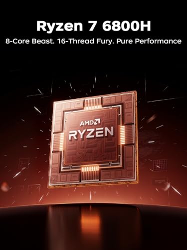 AMD Laptop,16 Inch FHD Display Laptop with AMD Ryzen 7 6800H Processor up to 4.7GHz,16GB Ram DDR5 4800MHz 512GB SSD Notebook with Backlit Keyboard