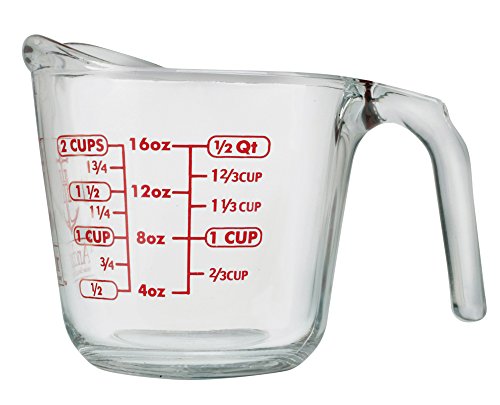 Anchor Hocking 55175AHG Measuring Cup, 16-Ounce, Clear