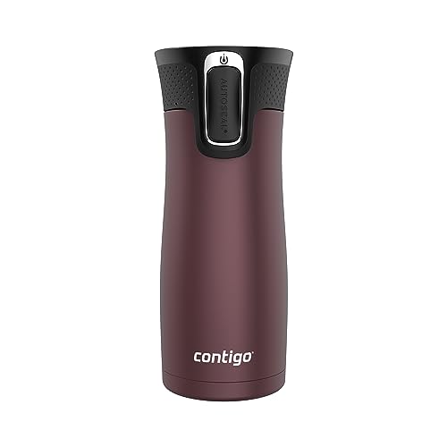 Contigo AUTOSEAL West Loop Vacuum-Insulated Stainless Steel Travel Mug with Easy-Clean Lid 20 oz Sake