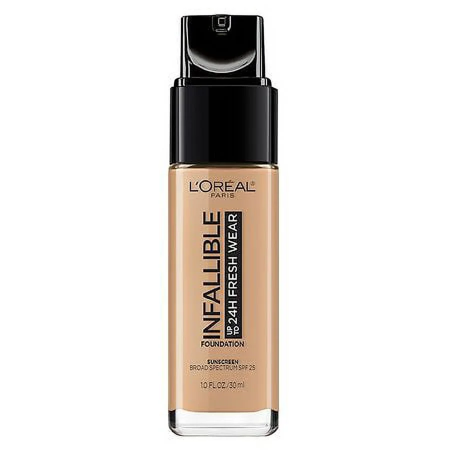 L'Oreal Paris Infallible 24 Hour Fresh Wear Foundation, Lightweight, Radiant Honey 1.0fl oz Pack of 2