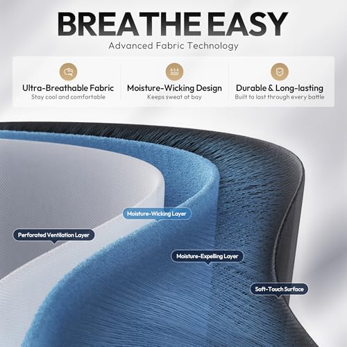 Dowinx Gaming Chair Fabric with Pocket Spring Cushion, Massage Game Chair Cloth with Headrest, Ergonomic Computer Chair with Footrest 290LBS, Black Green