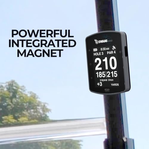 Swami KISS 2.0 Handheld Golf GPS Ragnefinder with Integrated Magnets - Blue