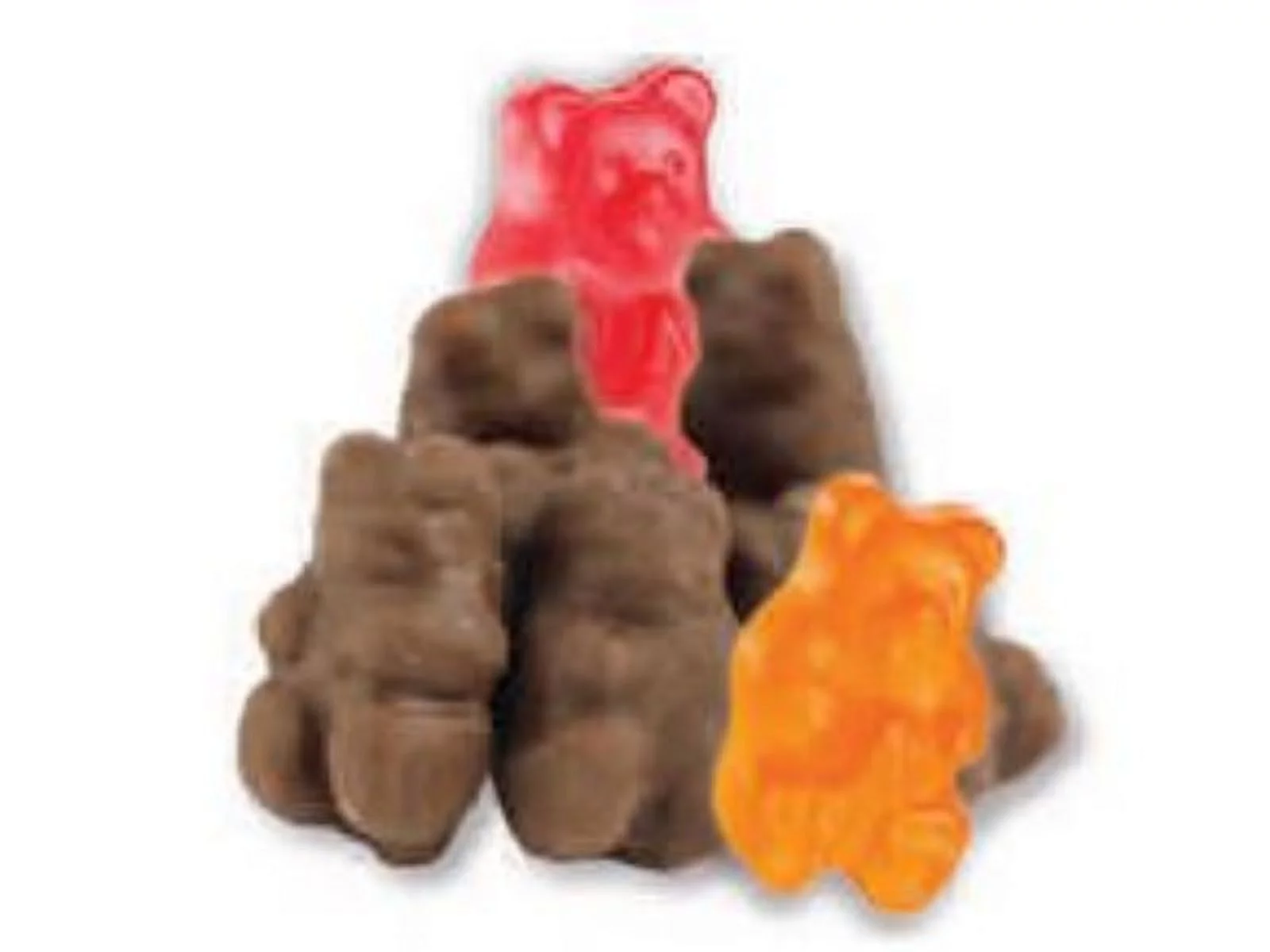 MILK CHOCOLATE COVERED GUMMI BEARS