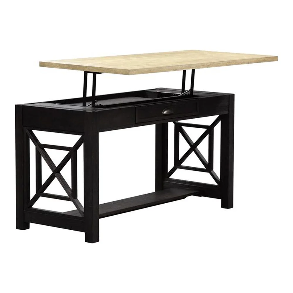 Liberty Furniture Heatherbrook Lift Top Writing Desk, Brown