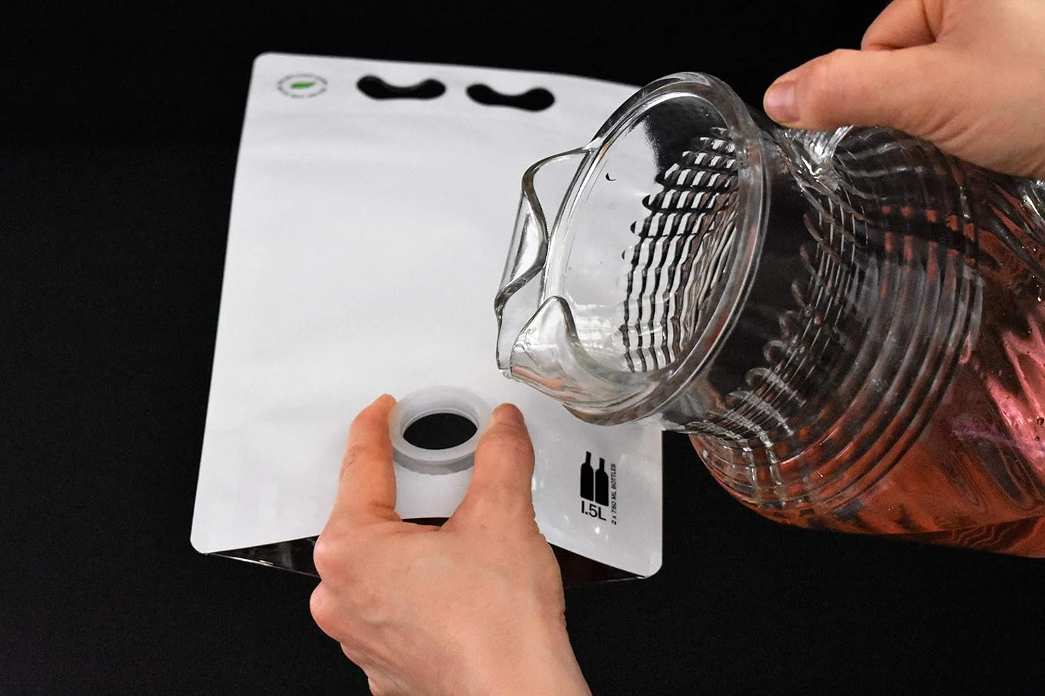 3L Black Wine Pouches (3 Pack) [Eco-Friendly Wine Bottle Alternative] - Easily Bottle, Dispense & Store Your Wines - Perfect For Home Winemakers And Small Wineries To Sell In Your Tasting Room!