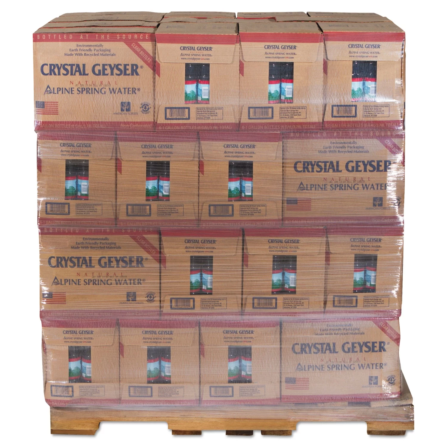 Crystal  1 gal Natural Spring Water, Pack of 48