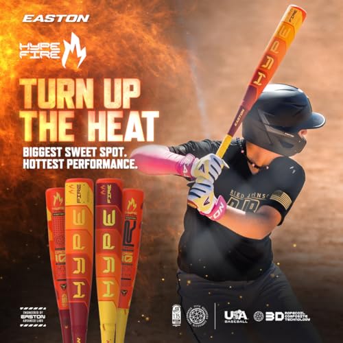 Easton | 2025 | Hype Fire Baseball Bat | USSSA | Coach/Machine Pitch | -10 Drop | 2 3/4