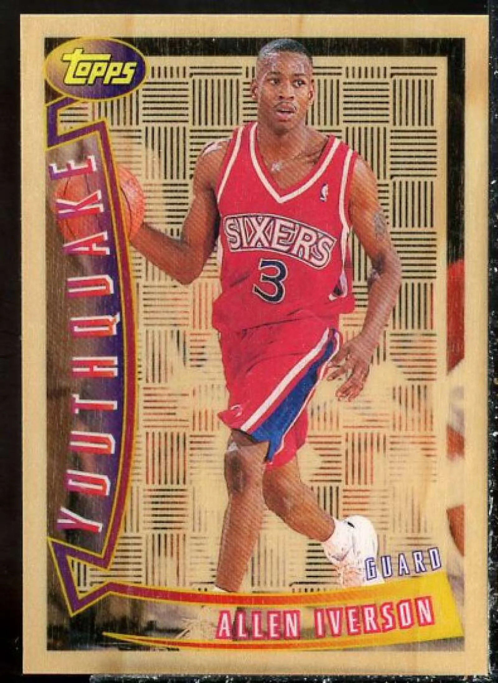Allen Iverson Card 1996-97 Topps Youthquake #YQ1