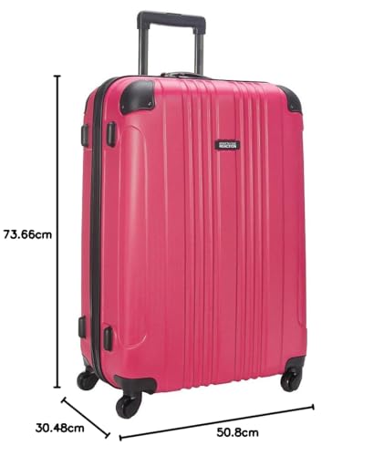 Kenneth Cole REACTION Out of Bounds Lightweight Hardshell 4-Wheel Spinner Luggage, Cobalt Blue, 20-Inch Carry On