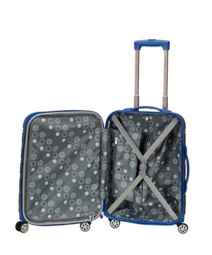 Rockland Melbourne Hardside Expandable Luggage with Spinner Wheels, 2TONENAVY, 2 Piece (20/28)