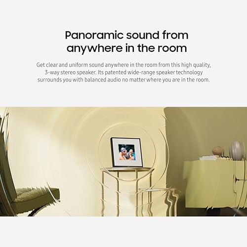 Samsung LS60D Music Frame Smart Speaker with Dolby Atmos Audio, Q-Symphony, Customizable Design, Wide Range Sound, Wireless Wi-Fi and Bluetooth Music Streaming, HW-LS60D/ZA