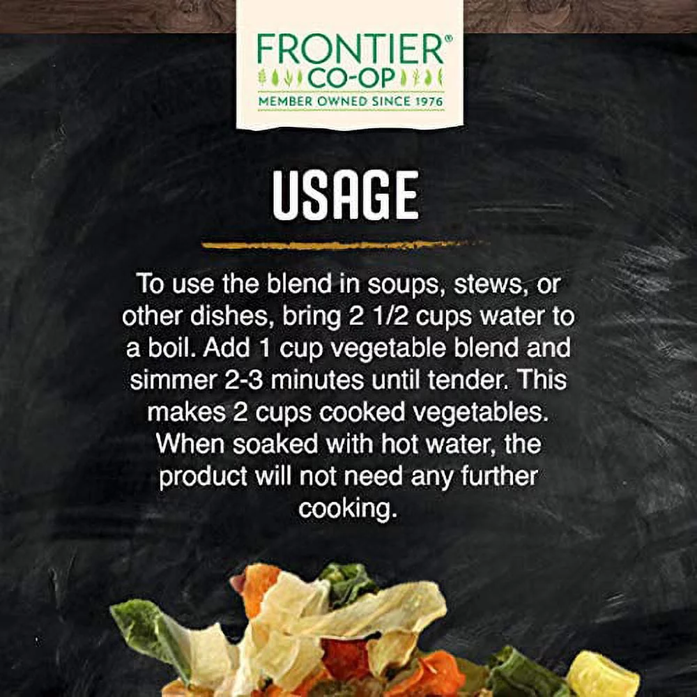 Frontier Co-op 2124 Hearty Vegetable Stew Blend 1 lb.