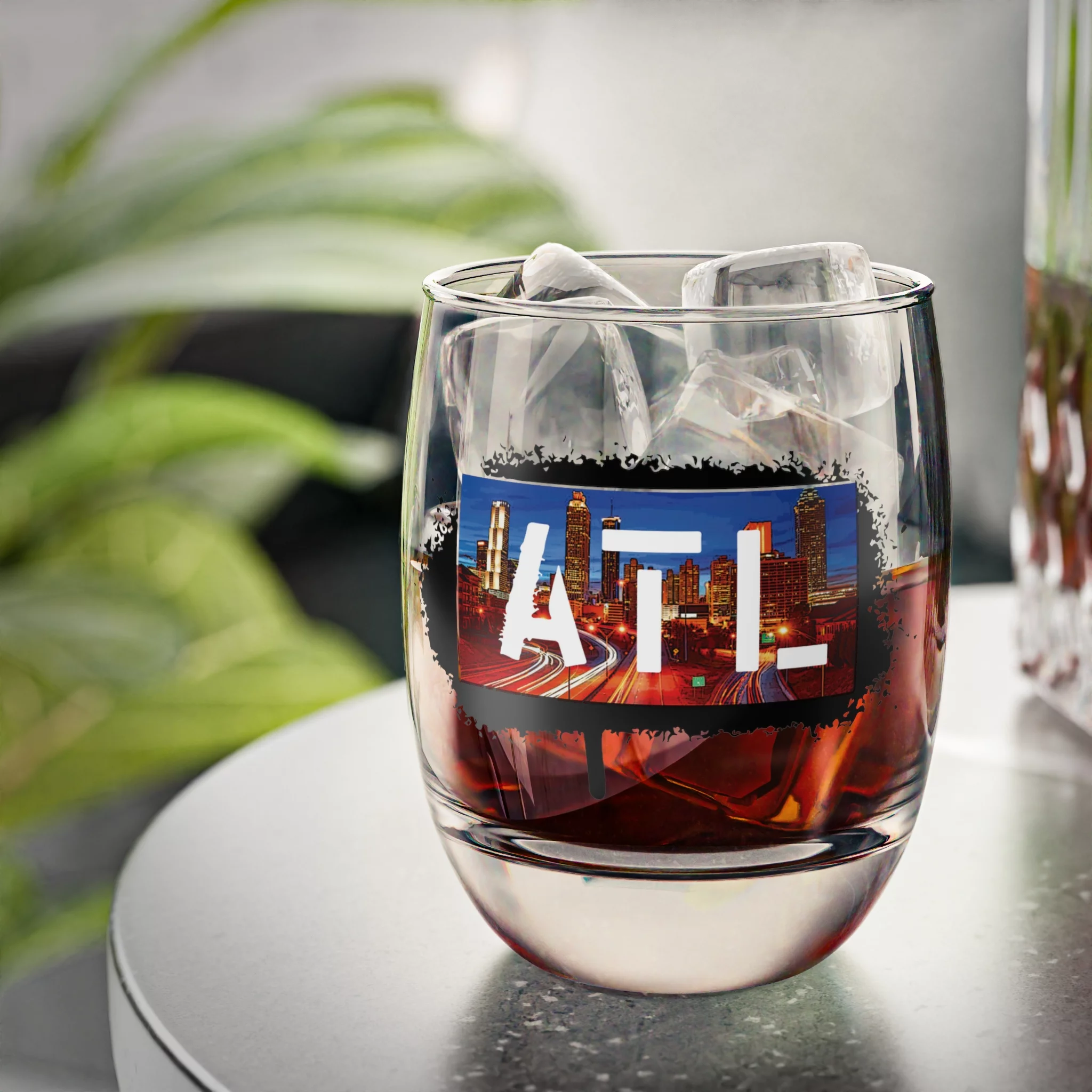 Atlanta, ATL Whiskey Glass, bar glass, glass, home gifts, kitchen