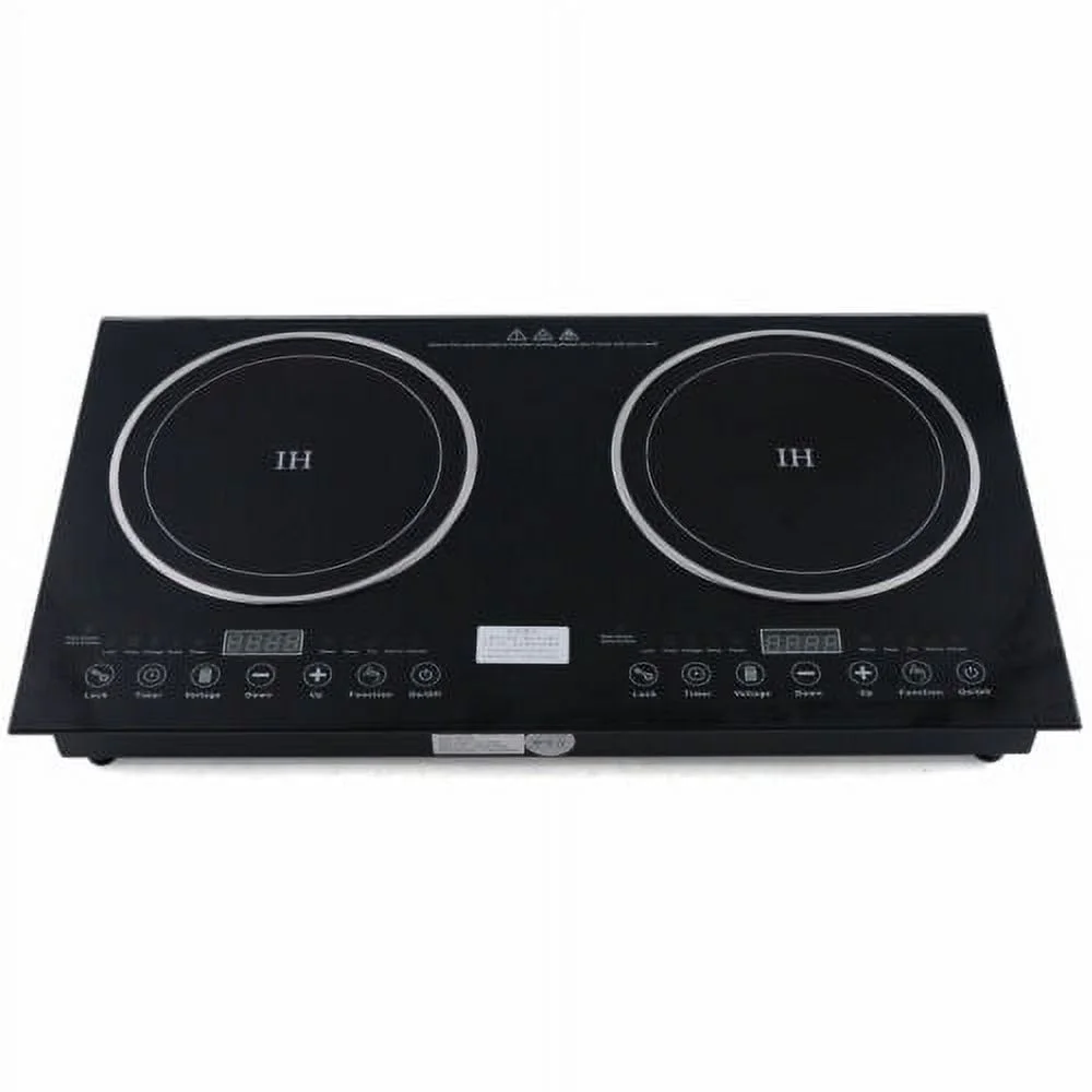 Electric Induction Ceramic 2Burner Stove Cooktop Countertop Cooker Touch Control