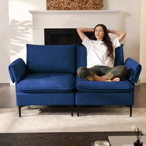 Upholstered Sofa Modular Deep Seat Sofa Couch, 35