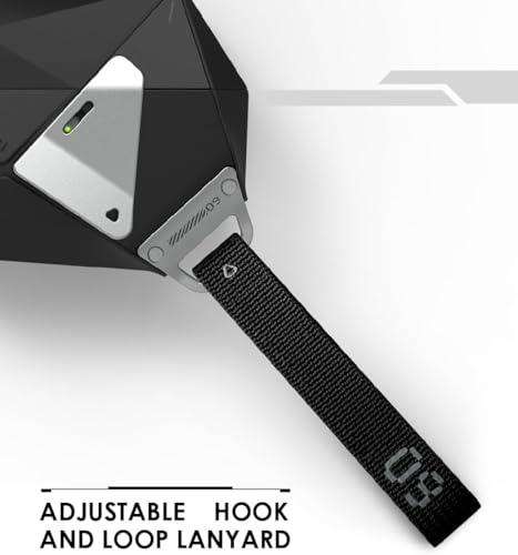 Aulumu A09 Geometric AirPods Pro 2 Case [2nd/1st Generation] with Lock | Protective Cover with Nylon Buckle | Alloy Armour | Compatible with Apple AirPods Pro(2023/2022/2019) - Gray