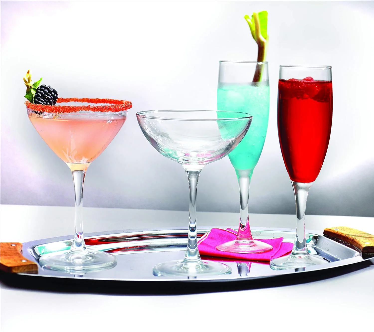 Arc Cardinal Excalibur Fully Tempered Coupe Cocktail Glass, 8-Ounce, 24 Pack