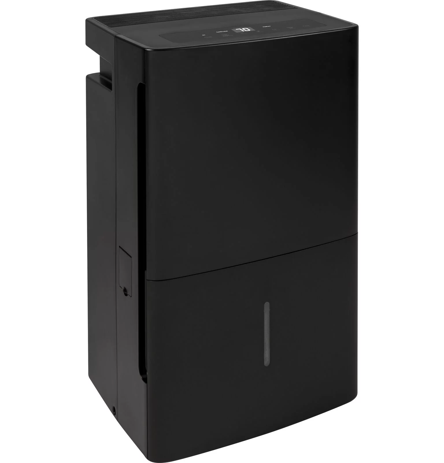 GENERAL ELECTRIC 45-Pint Portable Dehumidifier with Drain, Black, Factory Reconditioned